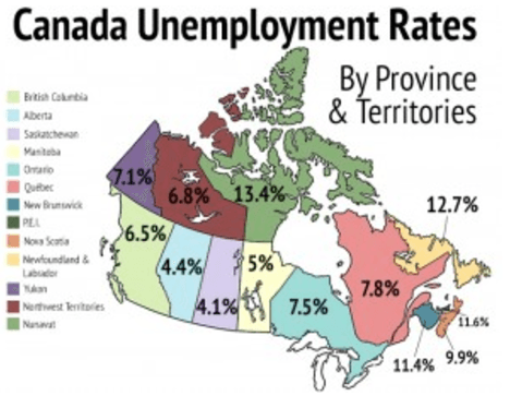 نرخ بیکاری در کانادا نرخ بیکاری در کانادا